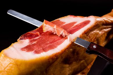 Iberian ham, cut into thin slices, is a delicacy in Spain and Portugal. Photo: Shutterstock