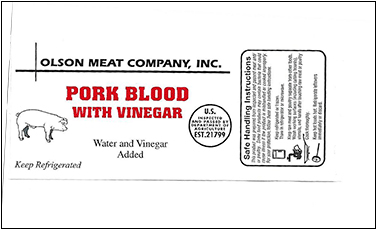 US: Pork blood product recalled due to non-inspection