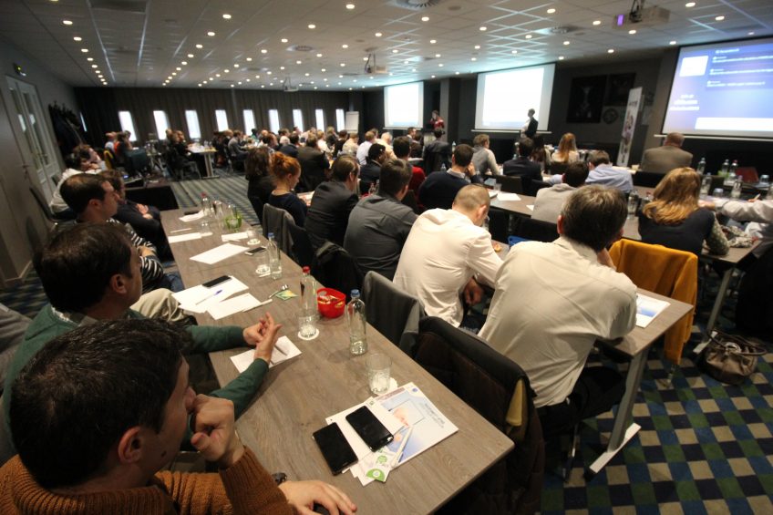 The event in Brussels drew 75 pig nutrition experts from all over Europe. Photo: Vincent ter Beek