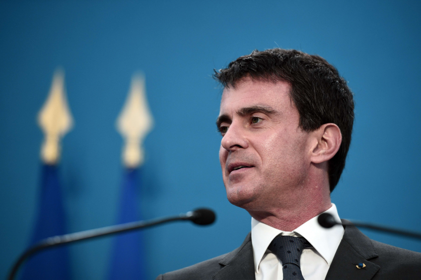 French prime minister Manuel Valls. [AFP-Photo Damien Meyer]