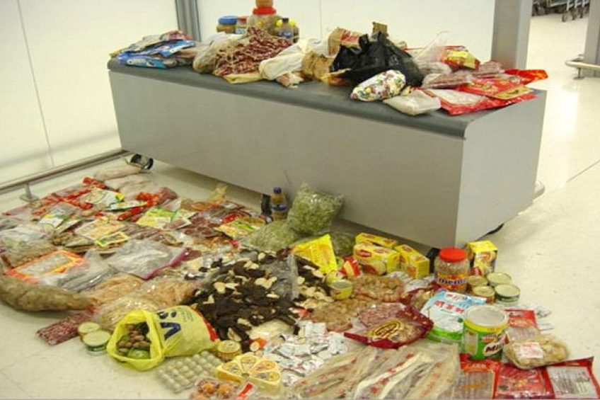 Specimen items seized and destroyed at local ports in Northern Ireland. Photo: DAERA