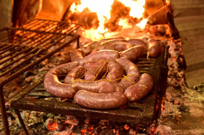 Argentinean-style pig chorizo, ready to go into the oven. Photo: Shutterstock