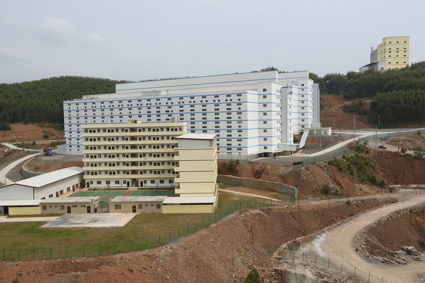 A good example of China s building progress: the multi-storey pig farms by Yangxiang. - Photo: Henk Riswick