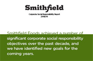 Smithfield Foods: Annual Corporate Social Responsibility Report