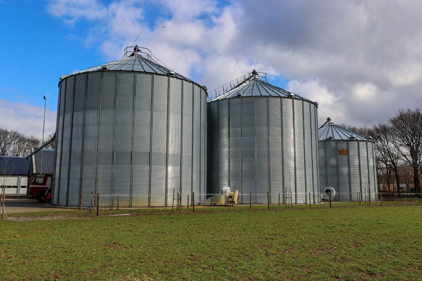 Silos with feed. To what degree does feed play a role with the ASF problems? - Photo: Bert Jansen
