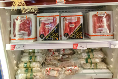 Various traditional pork products for sale at a shop in Rome, Italy. They may soon carry a label informing customers about the product s background. - Photo: Shutterstock