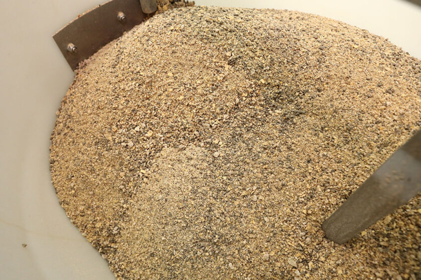 Does pig feed always have the right particle size? - Photo: Henk.Riswick