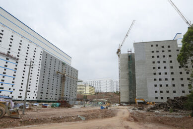 A multi-storey sow facility in southern China.