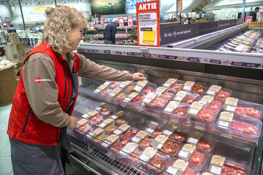 Plenty of pork products for sale in a supermarket in the Netherlands. - Photo: Cor Salverius