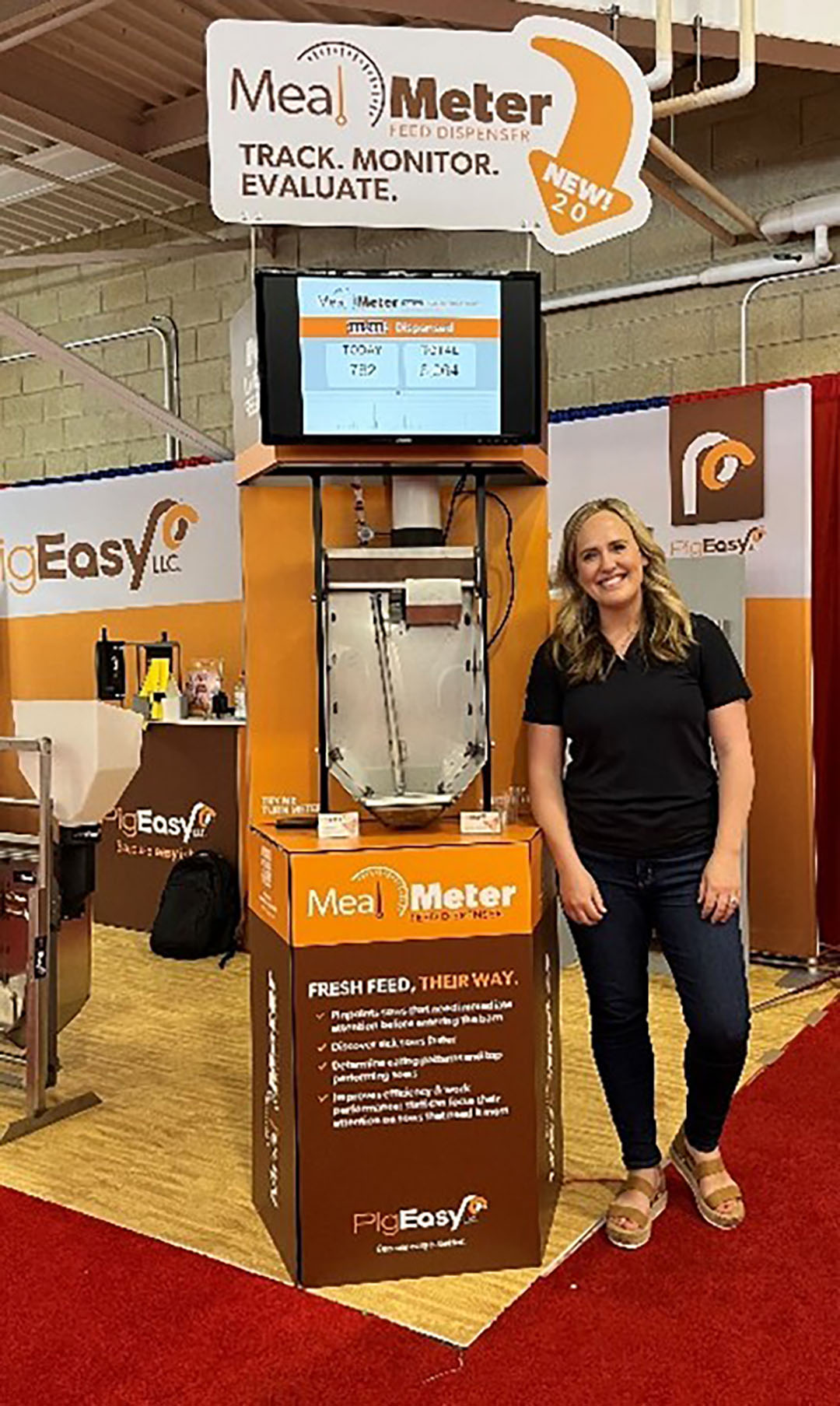 PigEasy's Katie Holtz showed off their new Meal Meter 2.0.