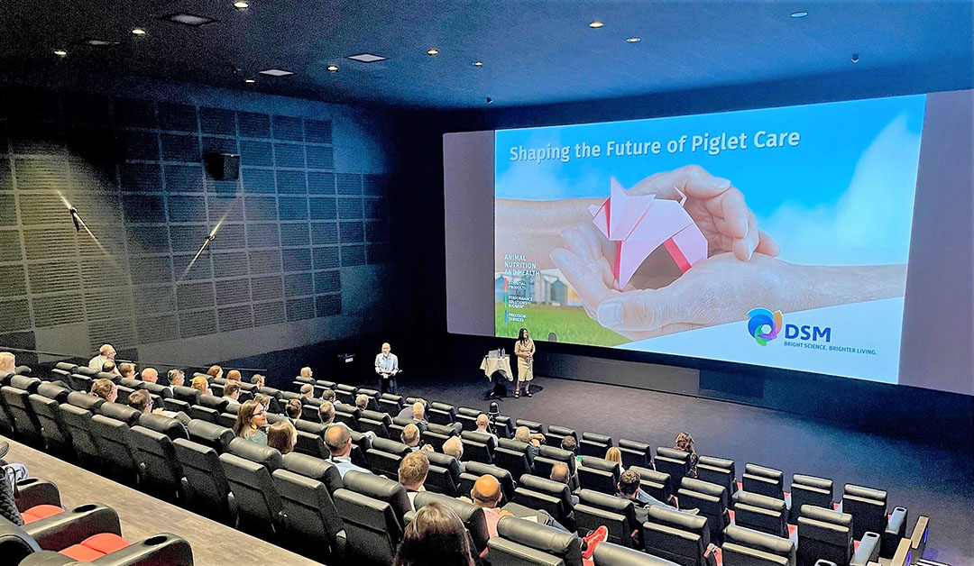DSM hosted a symposium in run-up to the zinc summit. The meeting was held in a cinema in Copenhagen. Dr Laura Boyle of Teagasc was one of the speakers. Photo: DSM