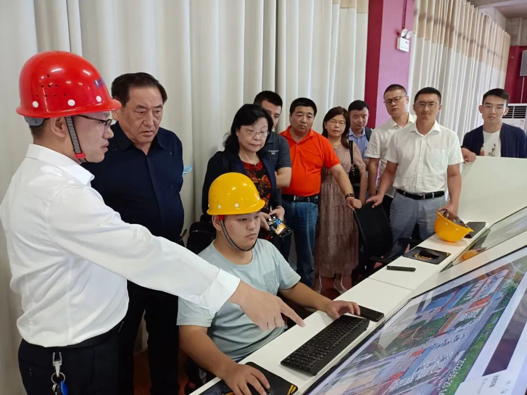 Control room on the lower floors of the building.